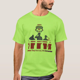 Wings of remembrance lime t-shirt