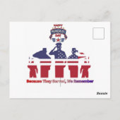 Wings of remembrance wit briefkaart (Achterkant)