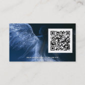 Wings of Starlight | Vleugelige Engel QR-code Visitekaartje (Voorkant)