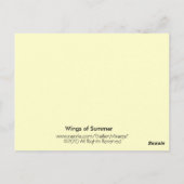 Wings of Summer Briefkaart (Achterkant)