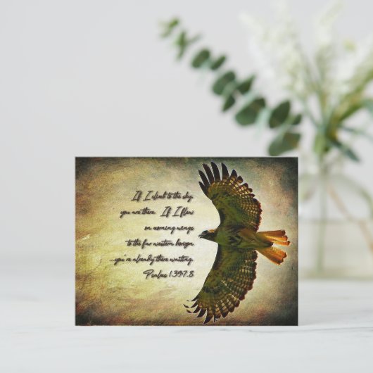 Wings of the Morning Inspirerend Briefkaart (Staand voorkant)