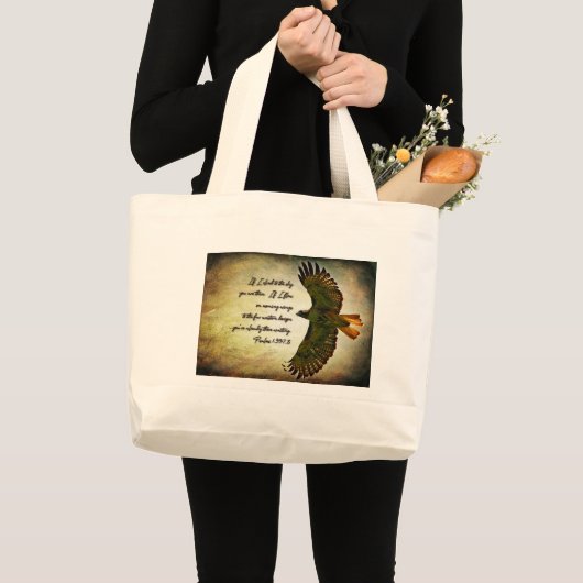 Wings of the Morning Inspirerend Grote Tote Bag (Voorkant (product))