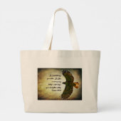 Wings of the Morning Inspirerend Grote Tote Bag (Achterkant)