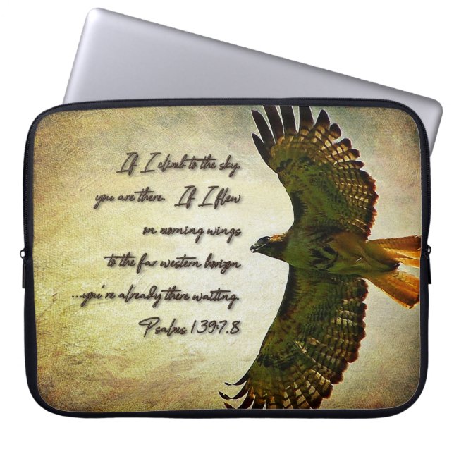 Wings of the Morning Inspirerend Laptop Sleeve (Voorkant)