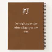 Wings of Truth – Flutter of Illusions Notitieboek (Achterkant)