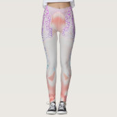 Wings of Wellness: Angelic-geïnspireerde Healing S Leggings (Voorkant)