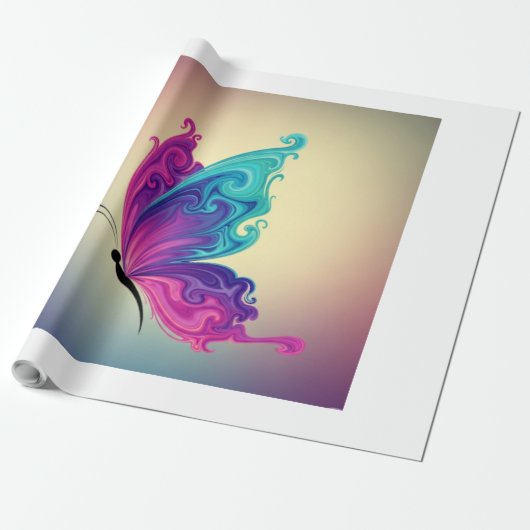 Wings of whimsy and Light Cadeaupapier (Uitgerold)