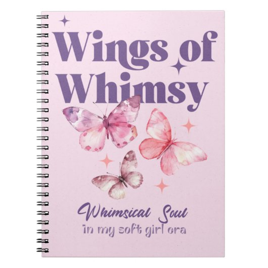 Wings of Whimsy Spiral Notitieboek (Voorkant)
