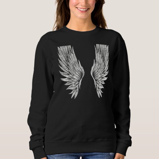 Wings op de achterzijde van de Engel Wings achterd Trui (Voorkant)