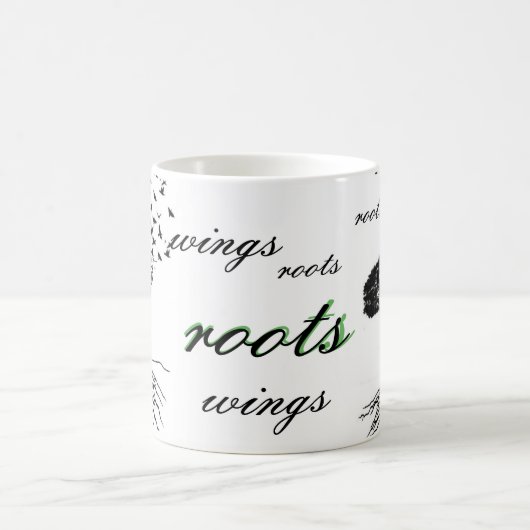 Wings & Roots Coffee Cup vogels vliegende Mok Home (Center)