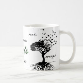 Wings & Roots Coffee Cup vogels vliegende Mok Home
