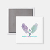 Wings Semicolon Ondersteuning Zelfmoord Bewustzijn Magneet (Voorkant / Achterkant)