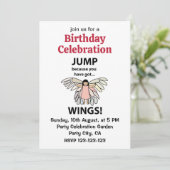 Wings Spring Omdat Je Vleugels Verjaardag Hebt Kaart (Staand voorkant)