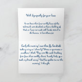 Wings to Heaven Sympathy Card Kaart (Binnen)