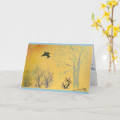 Wings to Heaven Sympathy Card Kaart (Gele Bloem)