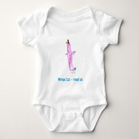 Wings uit - hoofd - omhoog romper (Voorkant)