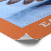 Wings Up Eastern Bluebird Birder Poster (Hoek)