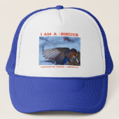 Wings Up Eastern Bluebird Birder Trucker Pet (Voorkant)
