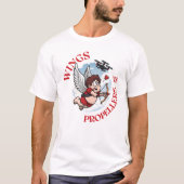 Wings vs Propellers, Cupidon vs Drone, Valentine’s T-shirt (Voorkant)