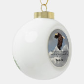 WINGS ZOALS ELLES KERAMISCHE BAL ORNAMENT (Links)