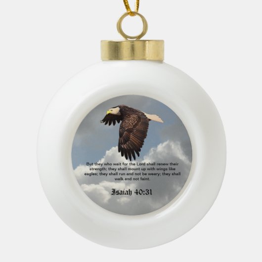 WINGS ZOALS ELLES KERAMISCHE BAL ORNAMENT (Voorkant)