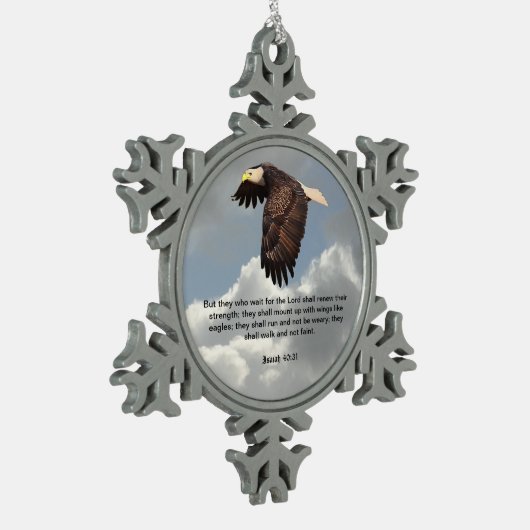 WINGS ZOALS ELLES TIN SNEEUWVLOK ORNAMENT (Links)