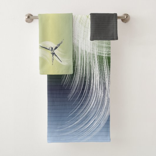 Wingspan geïnspireerd bordspel tafelblad gamer pas bad handdoek (Insitu)