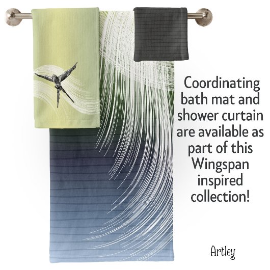 Wingspan geïnspireerd bordspel tafelblad gamer pas bad handdoek