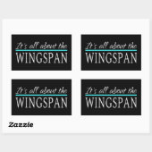 Wingspan Rechthoekige Sticker (Vel)