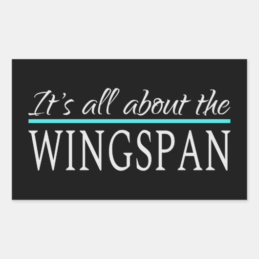 Wingspan Rechthoekige Sticker (Voorkant)