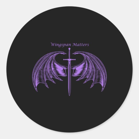 Wingspan S-Sticker Ronde Sticker (Voorkant)