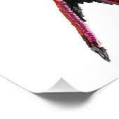 Wingspan-vogel gemaakt uit gamepixels foto afdruk (Hoek)