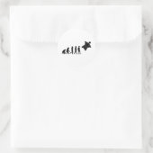 Wingsuit Base Jumping Skydiving Evolution Ronde Sticker (Tas)