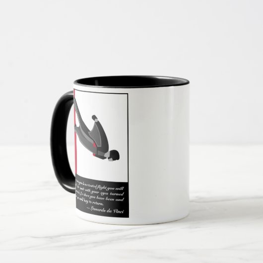 Wingsuit Skydive Mok (Voorkant links)