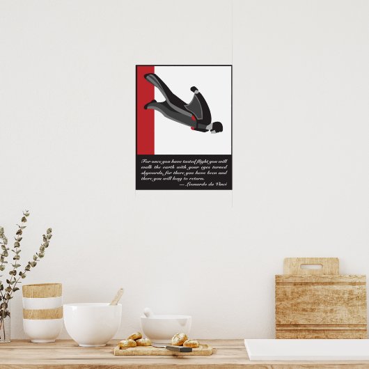 Wingsuit SkyDive Poster (Keuken)