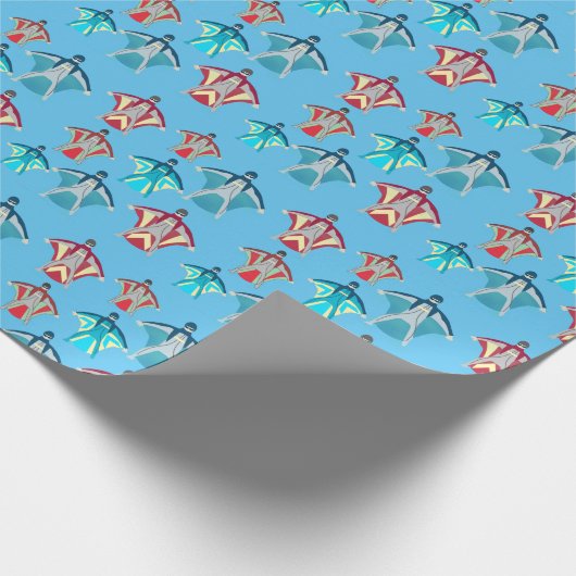 Wingsuit Skydivers Cadeaupapier (Hoek)