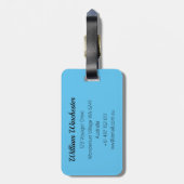 Wingsuit Skydiving Bagagelabel (Achterkant verticaal)