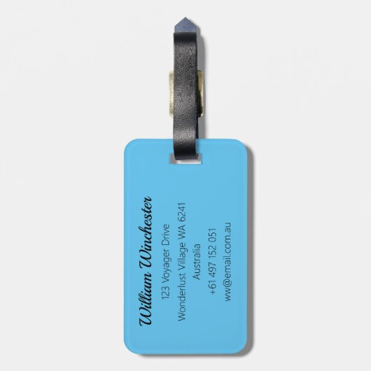 Wingsuit Skydiving Bagagelabel (Achterkant verticaal)