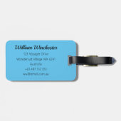 Wingsuit Skydiving Bagagelabel (Achterkant horizontaal)