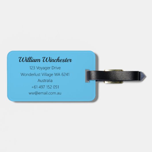 Wingsuit Skydiving Bagagelabel (Achterkant horizontaal)