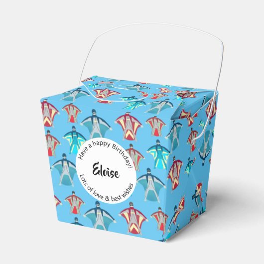 Wingsuit Skydiving Bedankdoosjes (Voorkant Zijde)