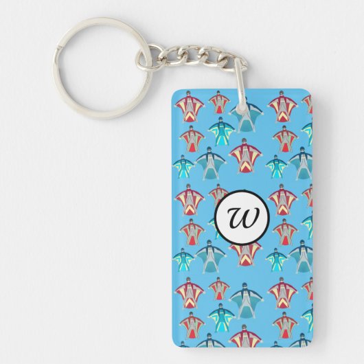 Wingsuit Skydiving Sleutelhanger (Voorkant)