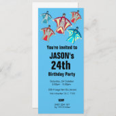 Wingsuit Skydiving Thema Kaart (Voorkant / Achterkant)