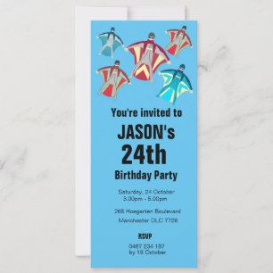 Wingsuit Skydiving Thema Kaart