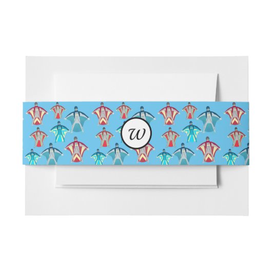 Wingsuit Skydiving Thema Uitnodigingen Wikkel (Voorkant Voorbeeld)