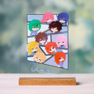 Wingz Multi Character Acrylic Sign Acryl Bord