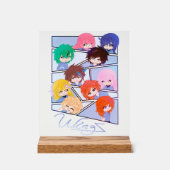 Wingz Multi Character Acrylic Sign Acryl Bord (Voorkant)