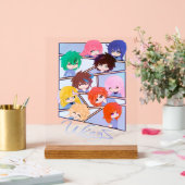 Wingz Multi Character Acrylic Sign Acryl Bord (Huwelijk)