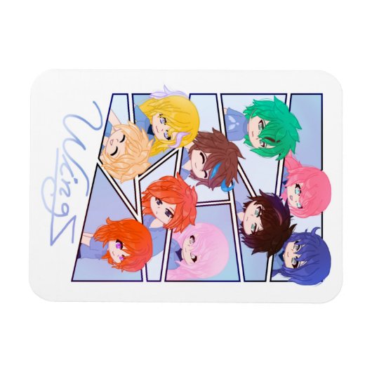 Wingz Multi Character Magnet Magneet (Horizontaal)