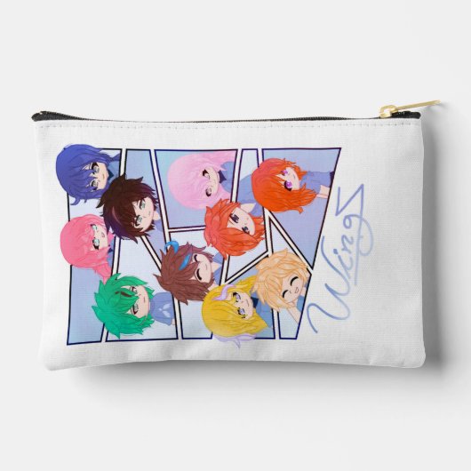 Wingz Multi Character Print Cut Sew Bag Etui (Achterkant)